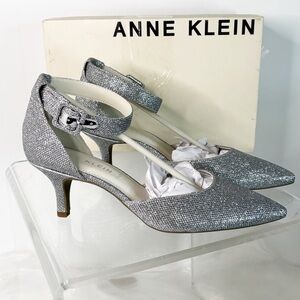 Anne Klein Womens Fabulist Ankle Wrap Dress Pumps 10M